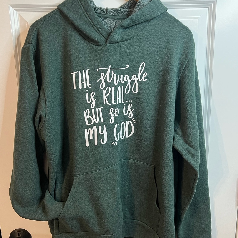 Forest Unisex L Hoodie with Inspirational Quote